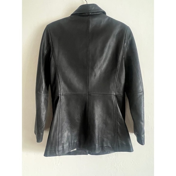 Super soft black leather Gallery jacket Size S - Picture 2 of 6